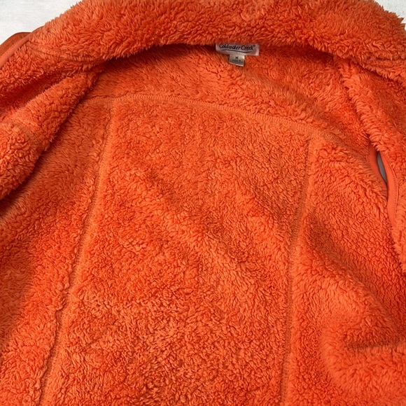 Coldwater Creek Women’s Outerwear Vest. EUC. Size Medium. Tangerine Fleece. - Picture 6 of 8